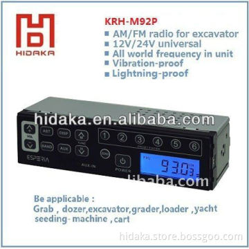 24v international level auto car radio HI-M92 Esperia LCD display/real time clock
